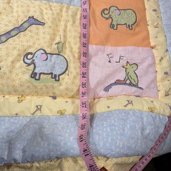 John Lennon Carters Baby Blanket Nursery Quilt Crib Comforter Love Animals - Picture 3 of 5